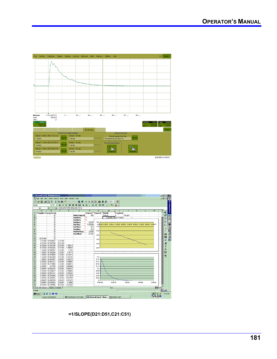 Teledyne LeCroy WaveRunner XI SERIES Operator’s Manual User Manual | Page 181 / 233