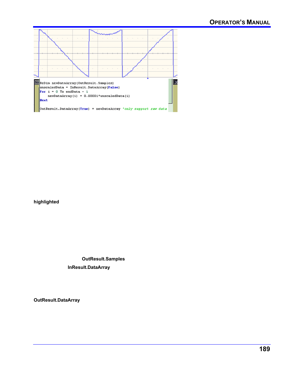 Teledyne LeCroy WaveRunner XI SERIES Operator’s Manual User Manual | Page 189 / 233