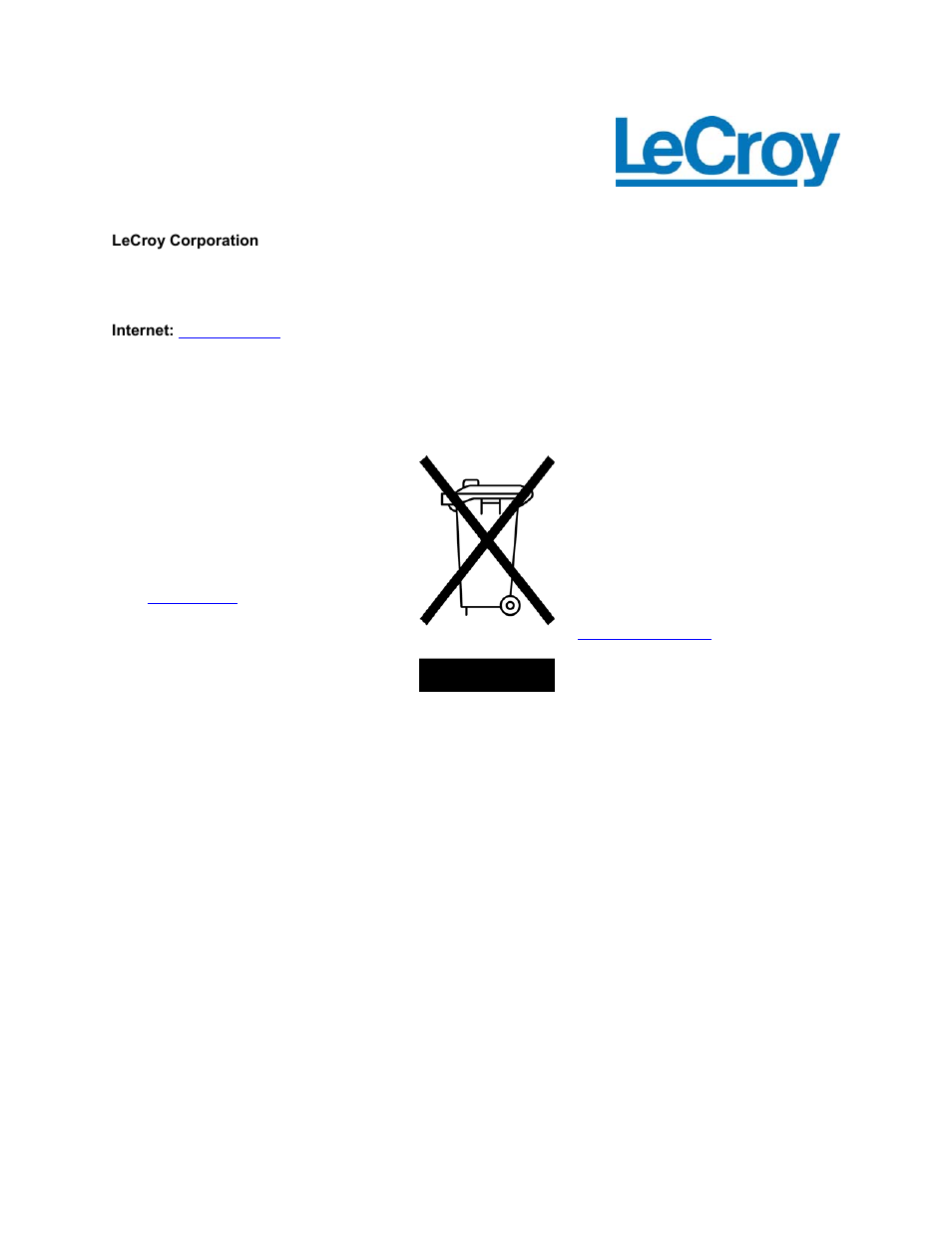 Teledyne LeCroy WaveRunner XI SERIES Operator’s Manual User Manual | Page 2 / 233
