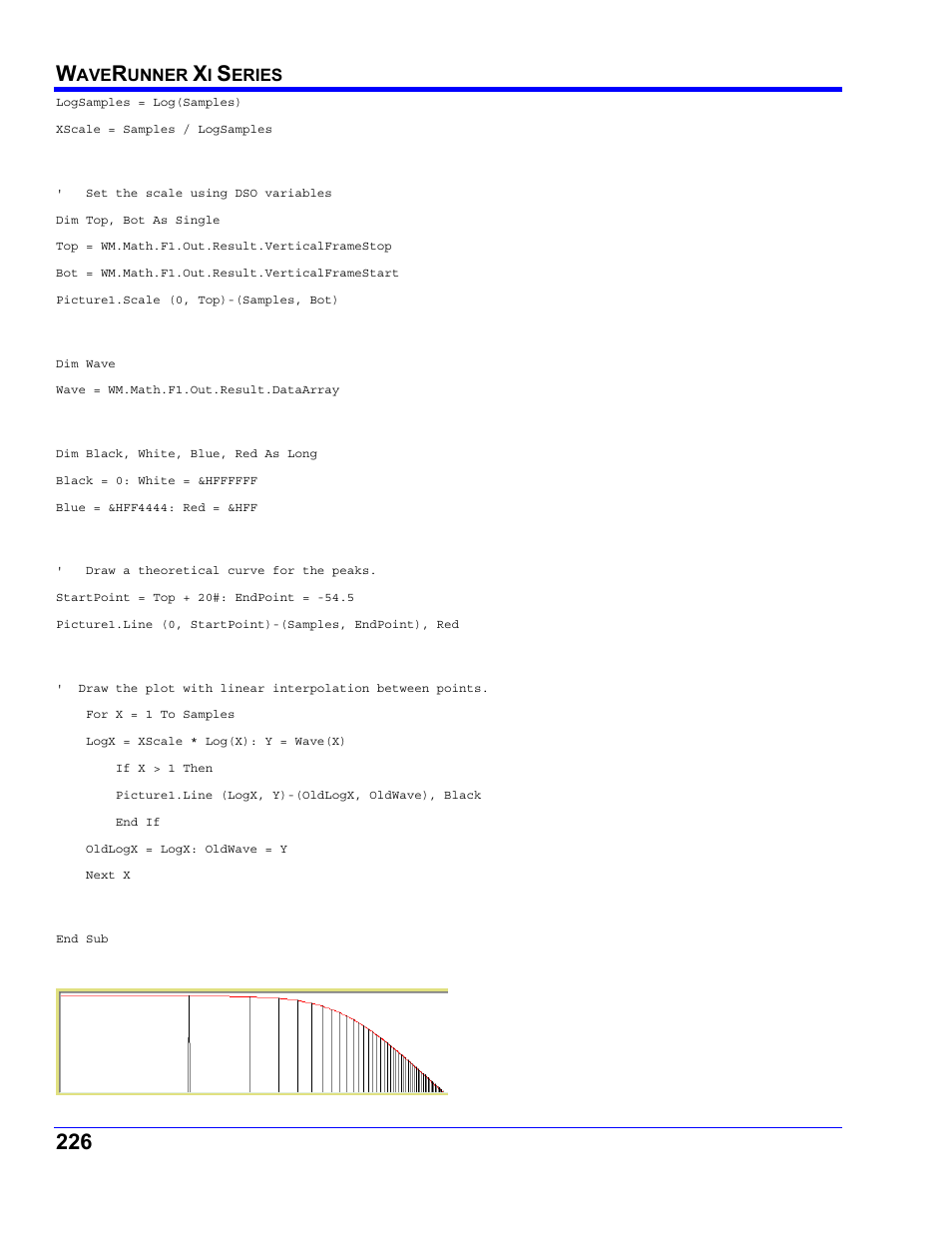 Teledyne LeCroy WaveRunner XI SERIES Operator’s Manual User Manual | Page 226 / 233