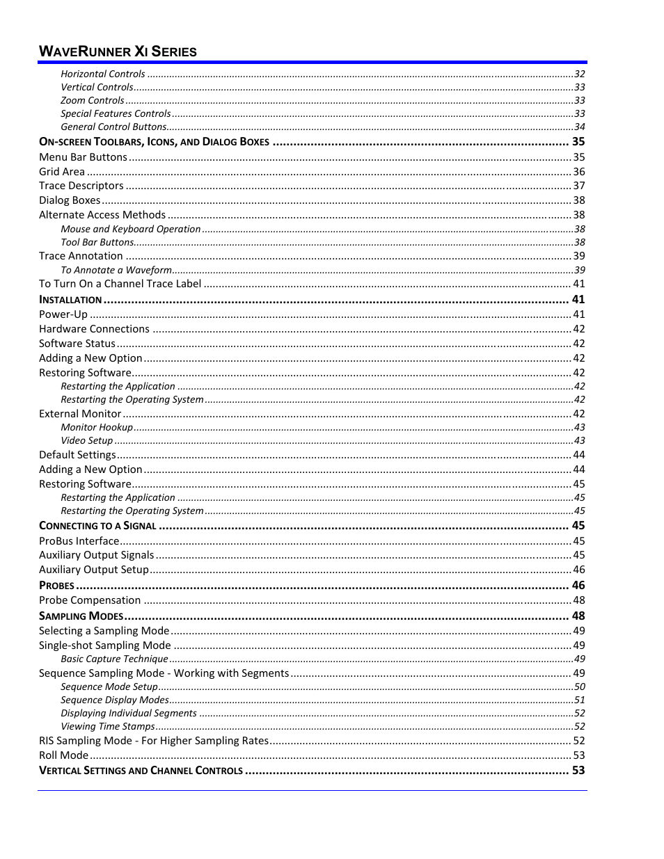 Teledyne LeCroy WaveRunner XI SERIES Operator’s Manual User Manual | Page 4 / 233