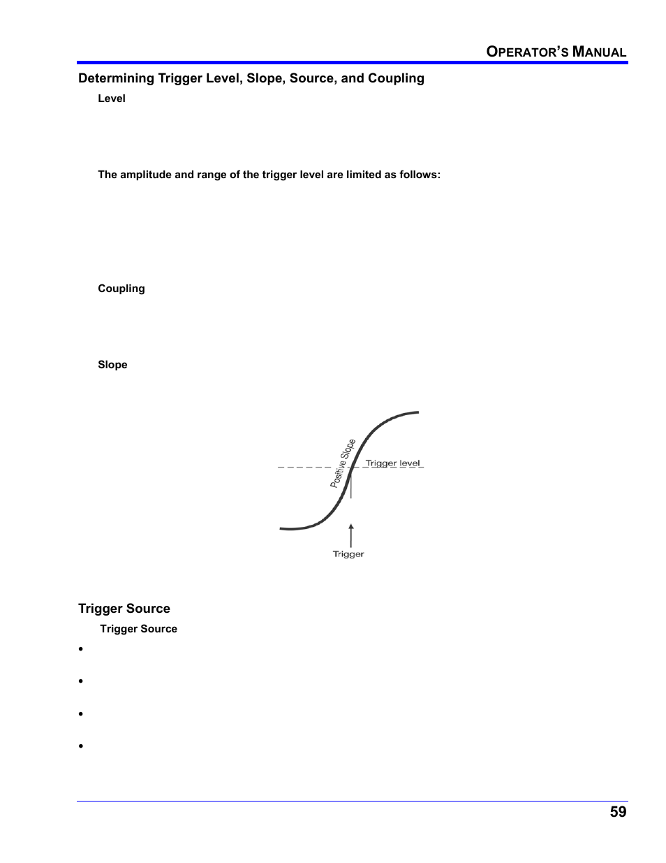 Trigger source | Teledyne LeCroy WaveRunner XI SERIES Operator’s Manual User Manual | Page 59 / 233