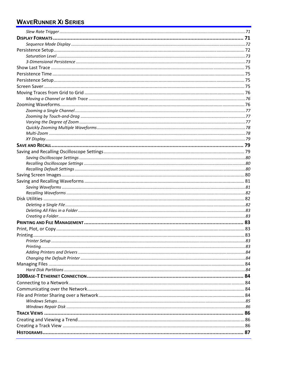 Teledyne LeCroy WaveRunner XI SERIES Operator’s Manual User Manual | Page 6 / 233