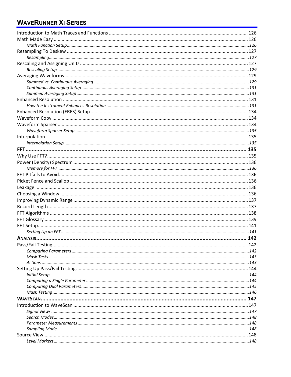 Teledyne LeCroy WaveRunner XI SERIES Operator’s Manual User Manual | Page 8 / 233