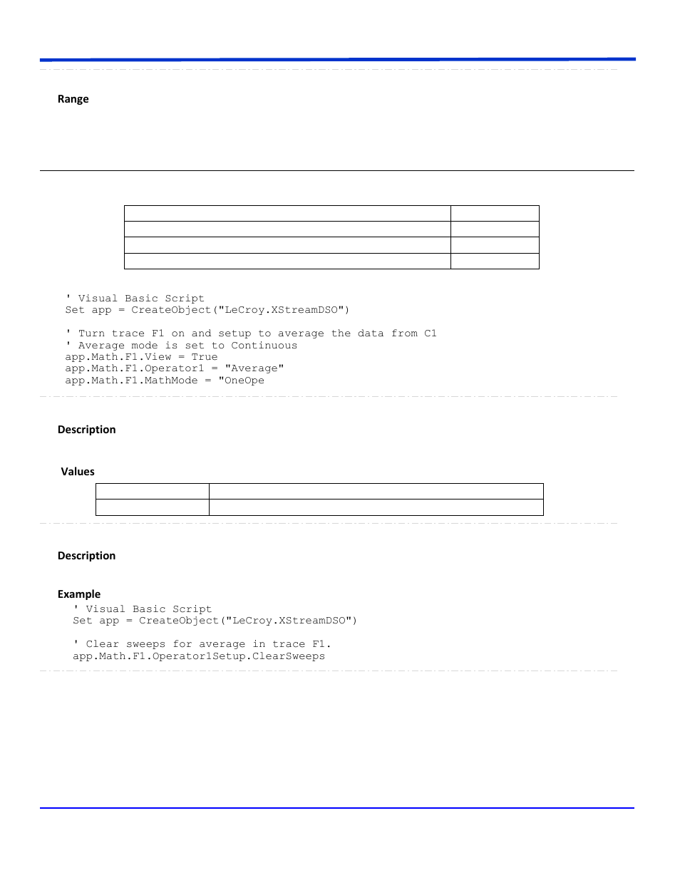 Average | Teledyne LeCroy WavePro Automation Command User Manual | Page 504 / 667