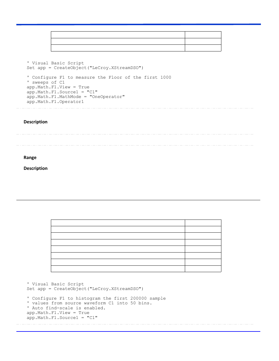 Histogram | Teledyne LeCroy WavePro Automation Command User Manual | Page 520 / 667