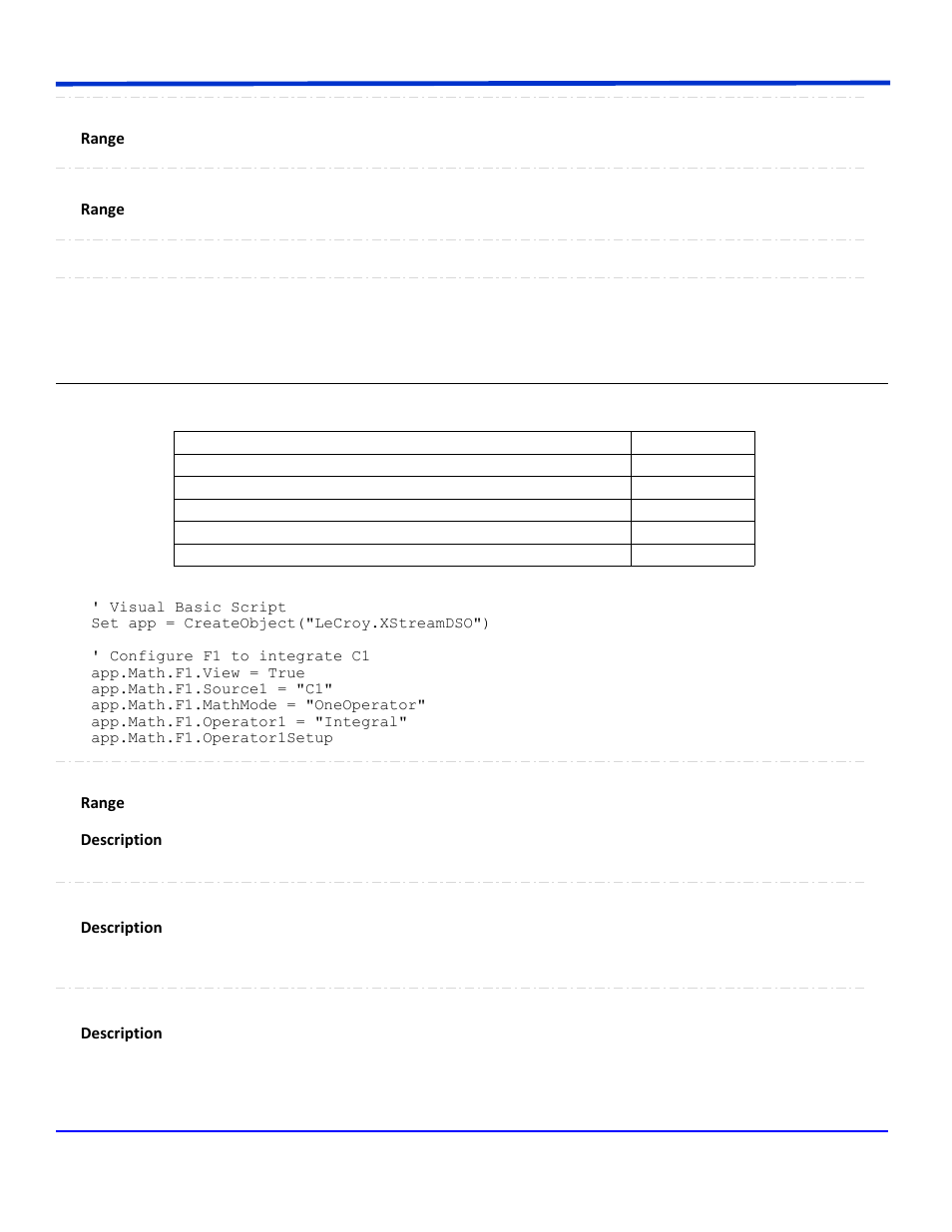 Integral | Teledyne LeCroy WavePro Automation Command User Manual | Page 523 / 667