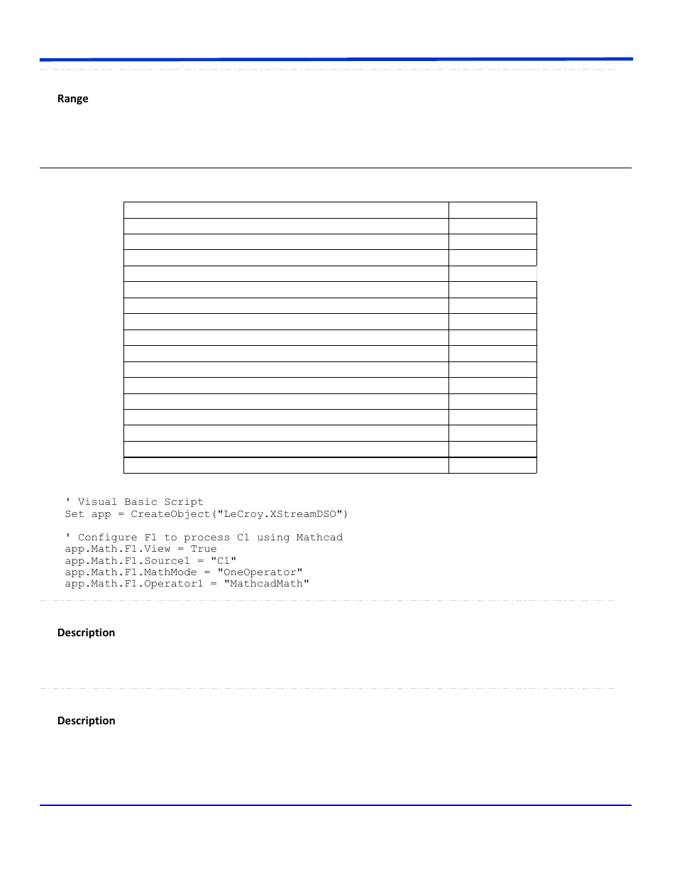 Mathcadmath | Teledyne LeCroy WavePro Automation Command User Manual | Page 536 / 667