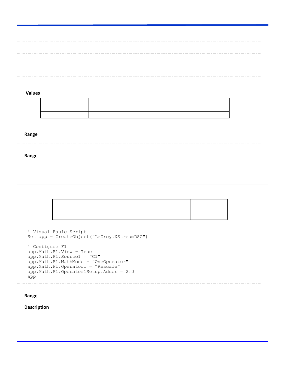 Rescale | Teledyne LeCroy WavePro Automation Command User Manual | Page 543 / 667