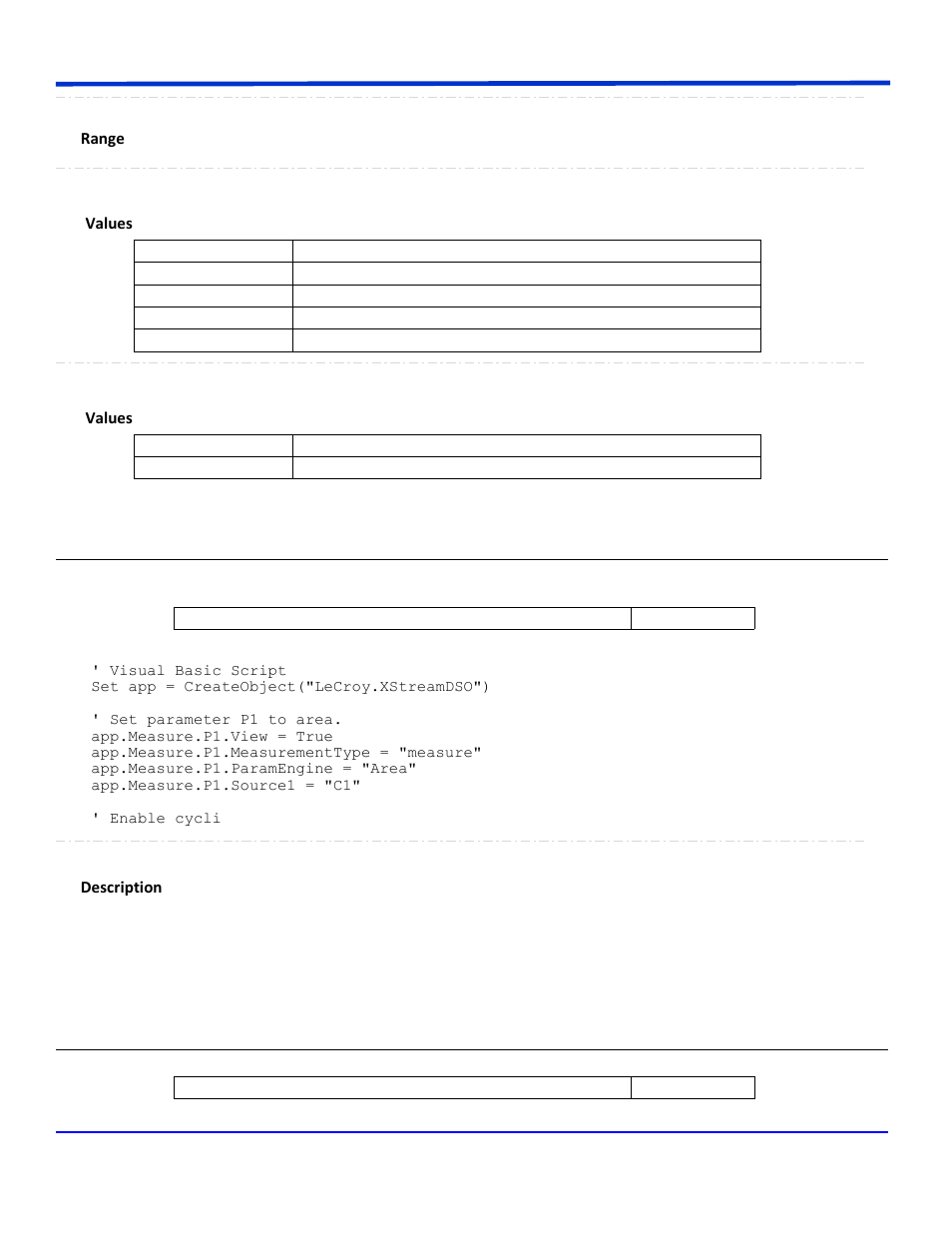 Area, Autocorrelationsignaltonoise | Teledyne LeCroy WavePro Automation Command User Manual | Page 570 / 667