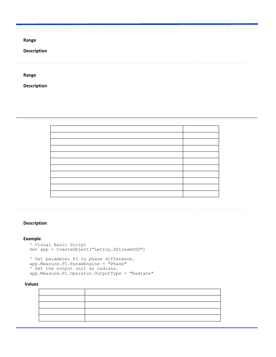 Phase, App.measure.px.operator (paramengine = "phase") | Teledyne LeCroy WavePro Automation Command User Manual | Page 628 / 667