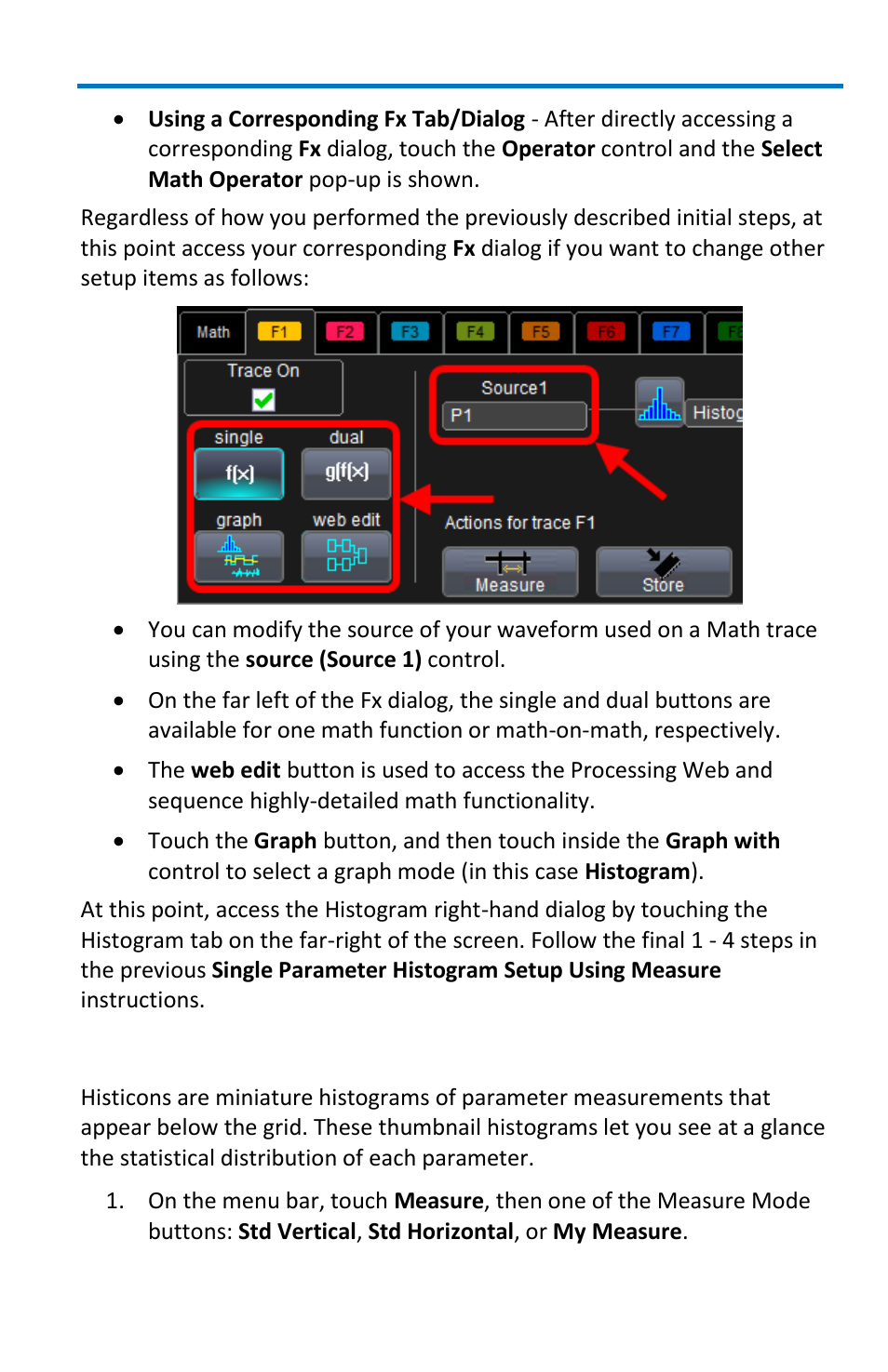 Viewing thumbnail histograms (histicons) | Teledyne LeCroy WaveMaster 8 Zi_Zi-A User Manual | Page 111 / 190