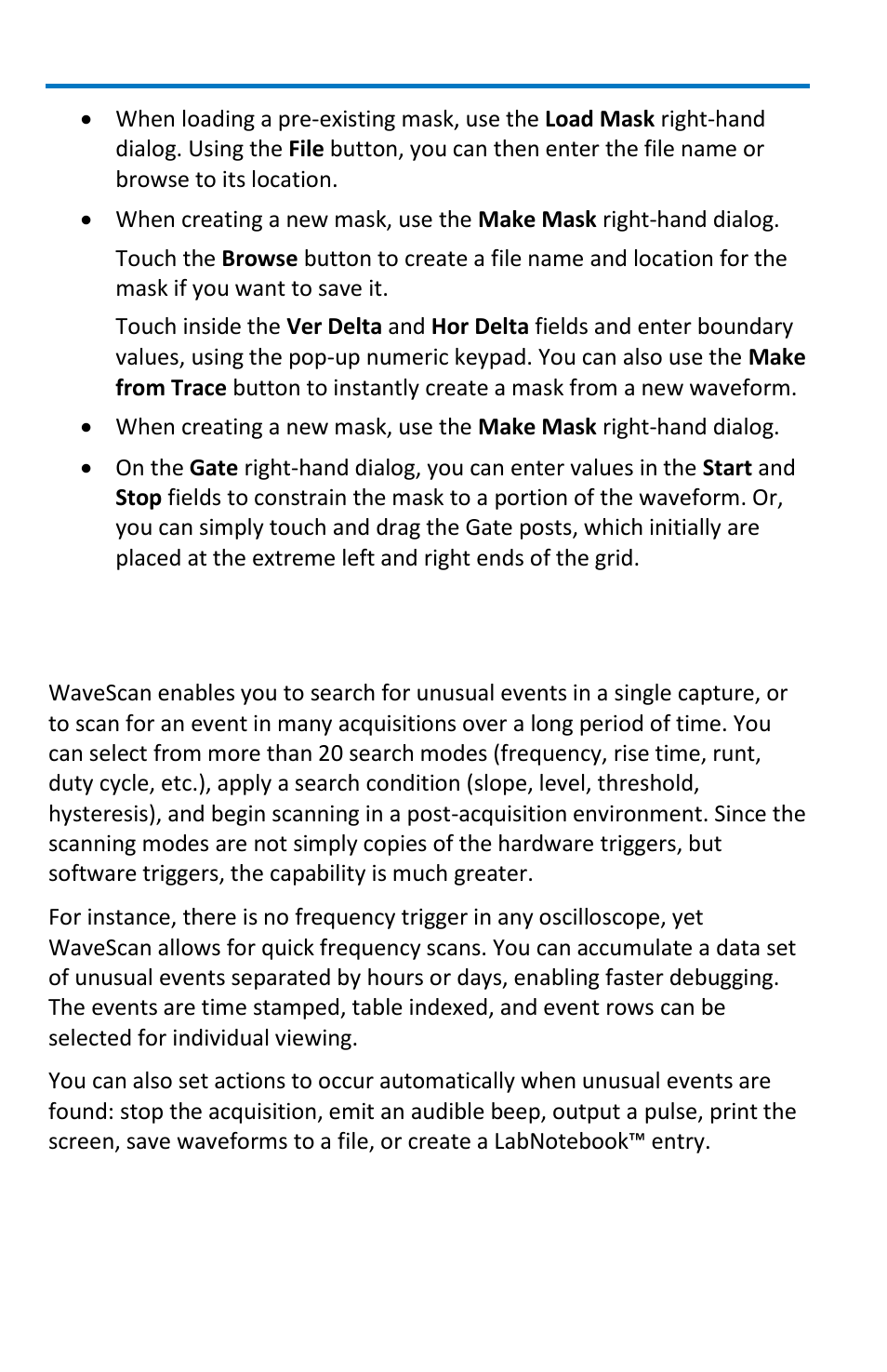 Wavescan overview | Teledyne LeCroy WaveMaster 8 Zi_Zi-A User Manual | Page 128 / 190