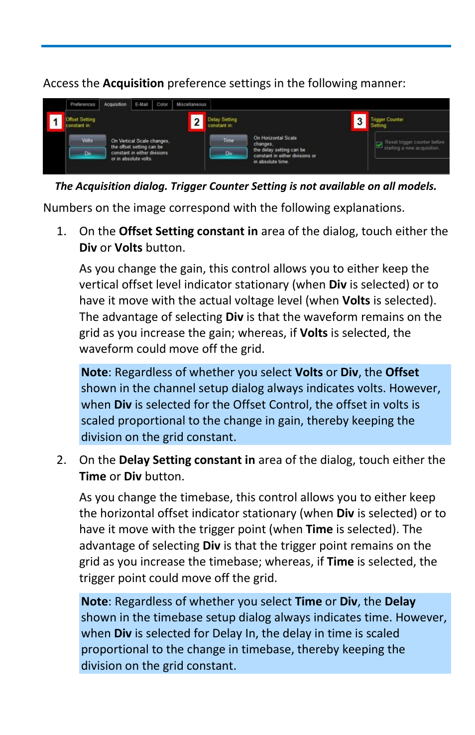 Getting started manual, Acquisition | Teledyne LeCroy WaveMaster 8 Zi_Zi-A User Manual | Page 159 / 190