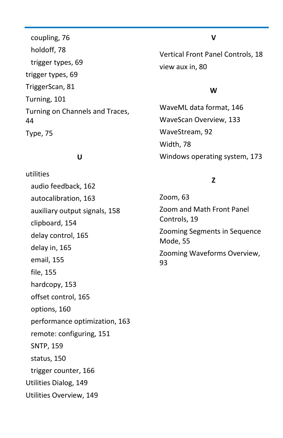 Teledyne LeCroy WaveMaster 8 Zi_Zi-A User Manual | Page 187 / 190