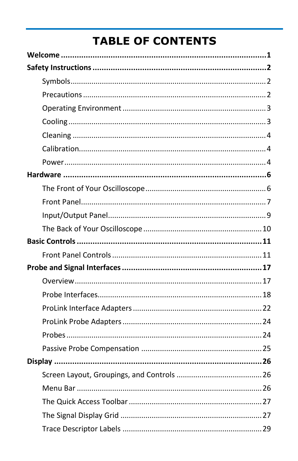 Teledyne LeCroy WaveMaster 8 Zi_Zi-A User Manual | Page 5 / 190