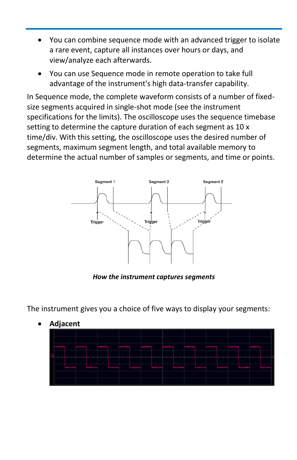 Sequence display modes | Teledyne LeCroy WaveMaster 8 Zi_Zi-A User Manual | Page 55 / 190
