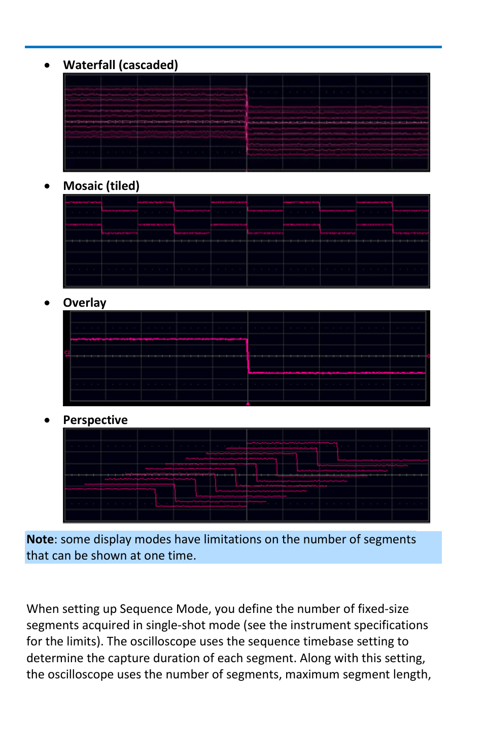 Sequence mode setup | Teledyne LeCroy WaveMaster 8 Zi_Zi-A User Manual | Page 56 / 190