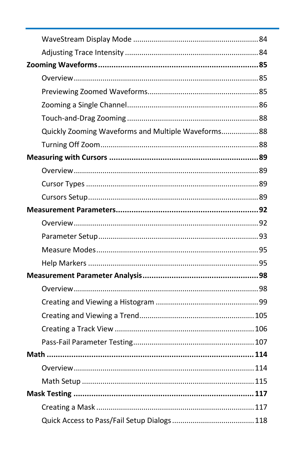 Teledyne LeCroy WaveMaster 8 Zi_Zi-A User Manual | Page 7 / 190