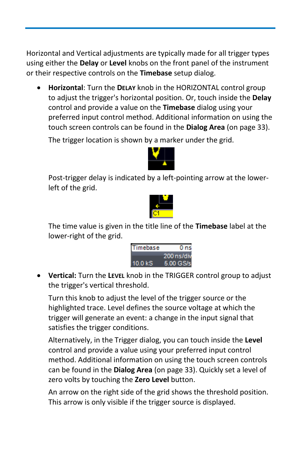 Trigger settings | Teledyne LeCroy WaveMaster 8 Zi_Zi-A User Manual | Page 75 / 190
