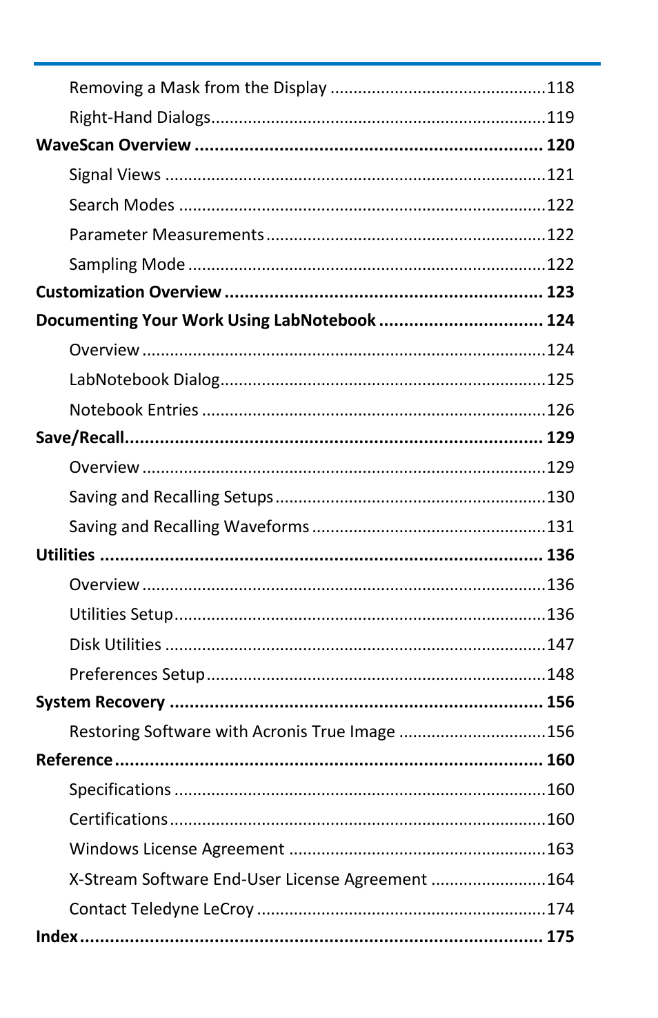 Teledyne LeCroy WaveMaster 8 Zi_Zi-A User Manual | Page 8 / 190