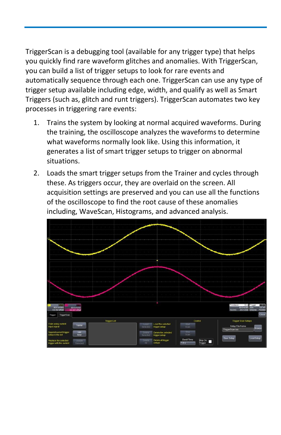 Triggerscan, Getting started manual | Teledyne LeCroy WaveMaster 8 Zi_Zi-A User Manual | Page 81 / 190