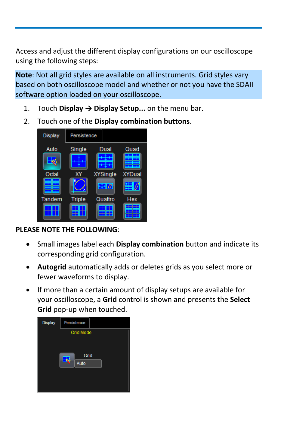 Display setup | Teledyne LeCroy WaveMaster 8 Zi_Zi-A User Manual | Page 86 / 190
