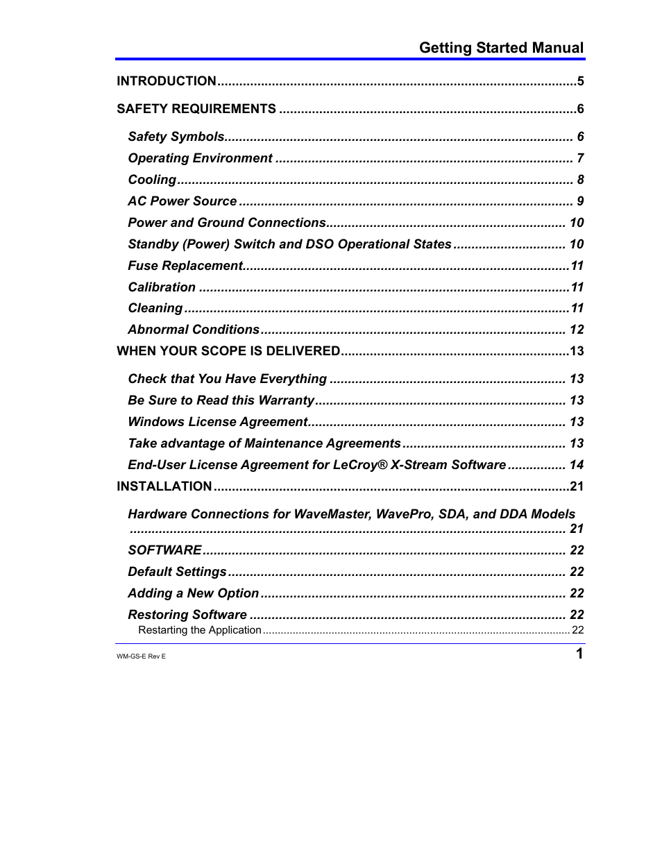 Teledyne LeCroy WaveMaster 8000A User Manual | Page 3 / 46