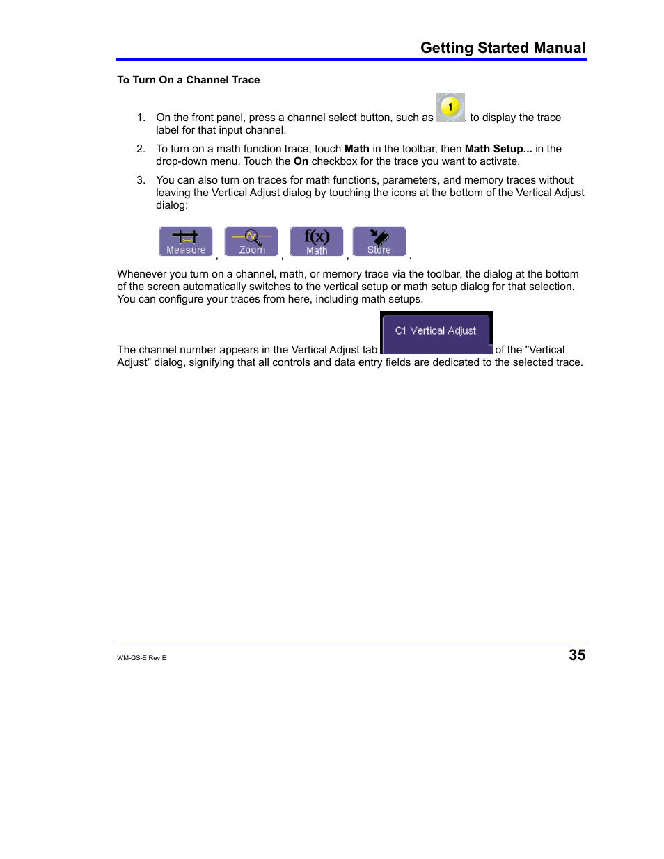 Getting started manual | Teledyne LeCroy WaveMaster 8000A User Manual | Page 37 / 46