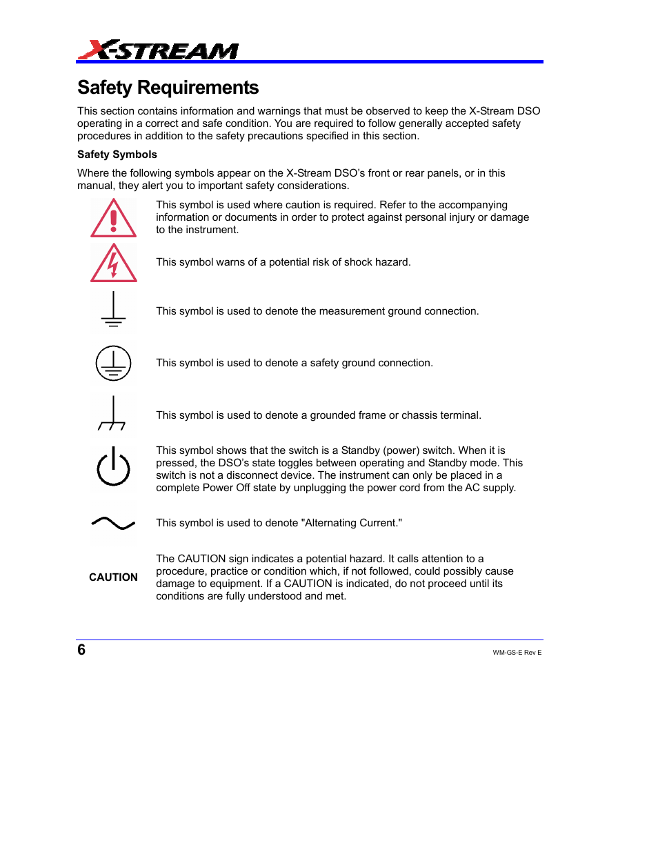 Safety requirements | Teledyne LeCroy WaveMaster 8000A User Manual | Page 8 / 46