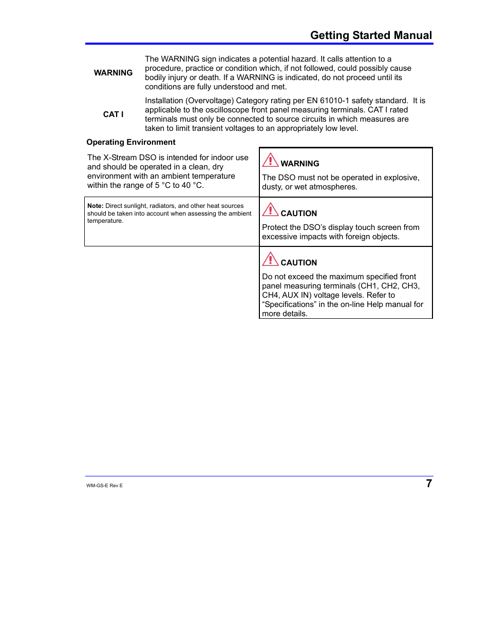 Getting started manual | Teledyne LeCroy WaveMaster 8000A User Manual | Page 9 / 46