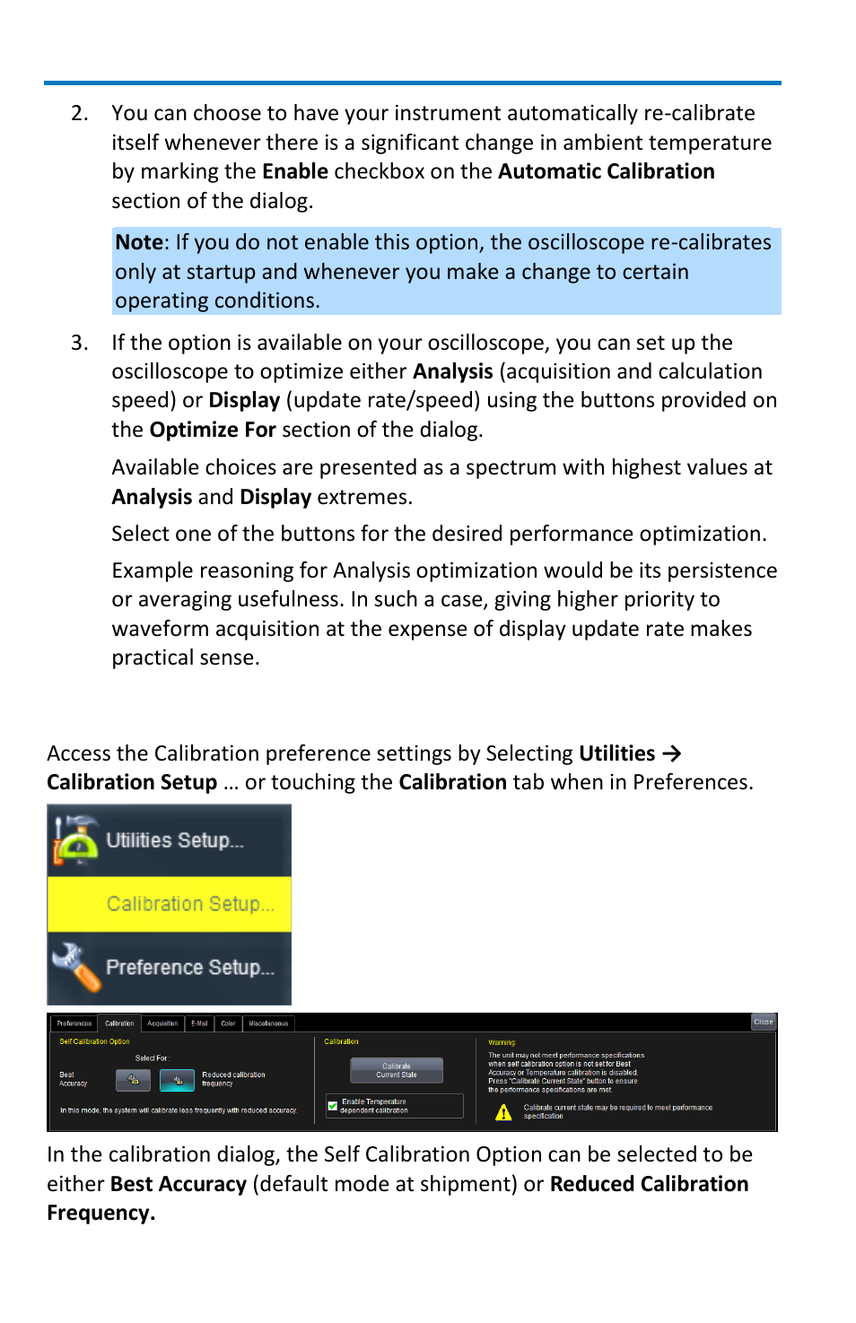 Calibration | Teledyne LeCroy WavePro 7 Zi_Zi-A User Manual | Page 154 / 188