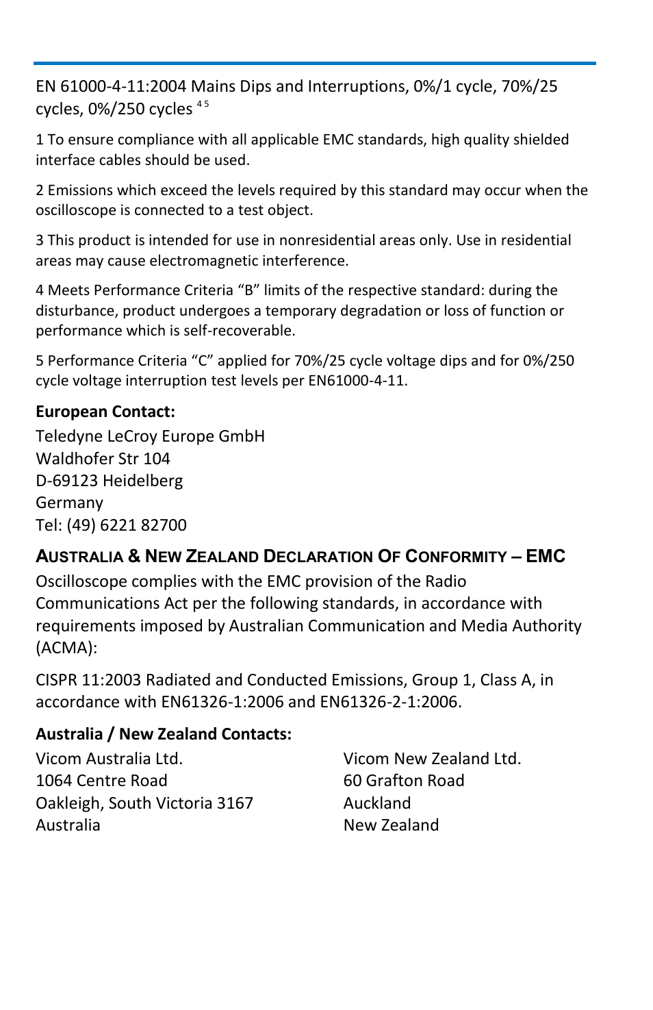 Wavepro 7 zi/zi-a oscilloscopes | Teledyne LeCroy WavePro 7 Zi_Zi-A User Manual | Page 168 / 188