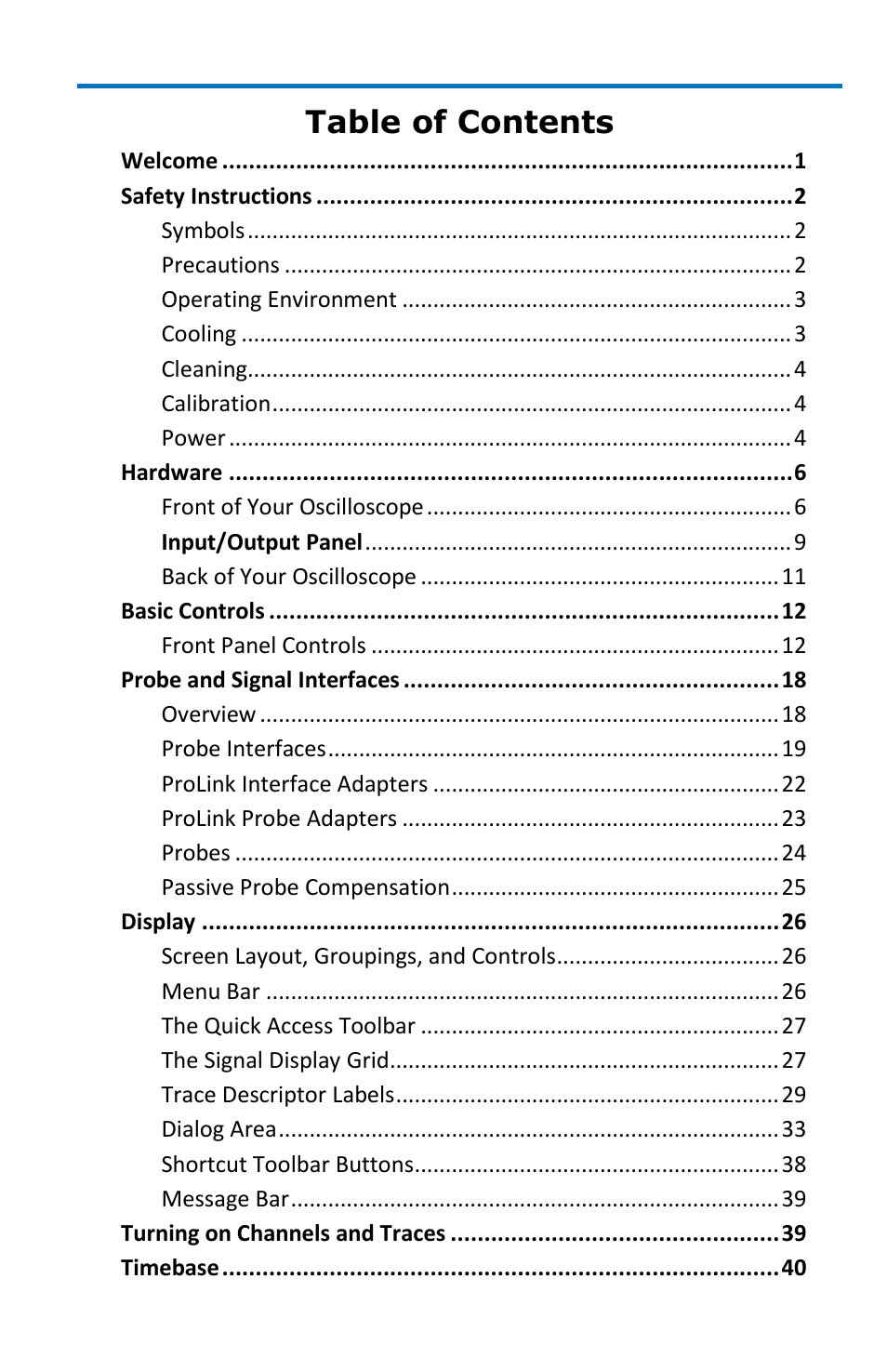 Teledyne LeCroy WavePro 7 Zi_Zi-A User Manual | Page 5 / 188