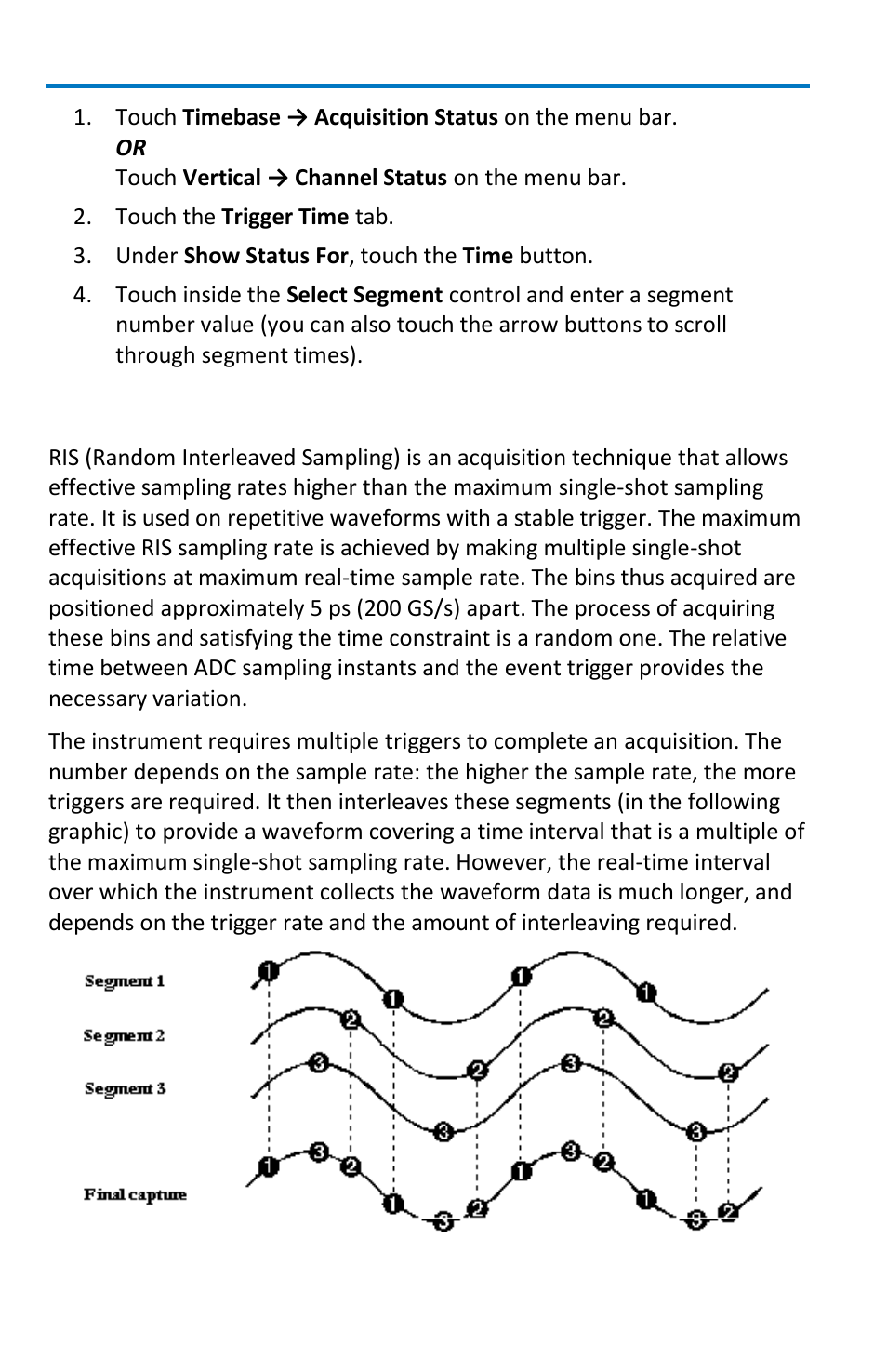 Ris sampling mode for higher sampling rates | Teledyne LeCroy WavePro 7 Zi_Zi-A User Manual | Page 58 / 188