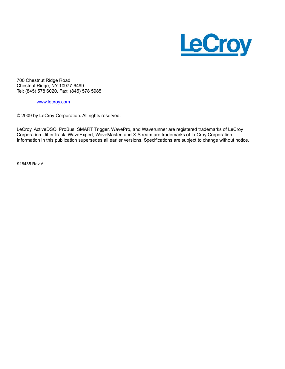 Teledyne LeCroy WaveExpert series Automation Manual User Manual | Page 2 / 285