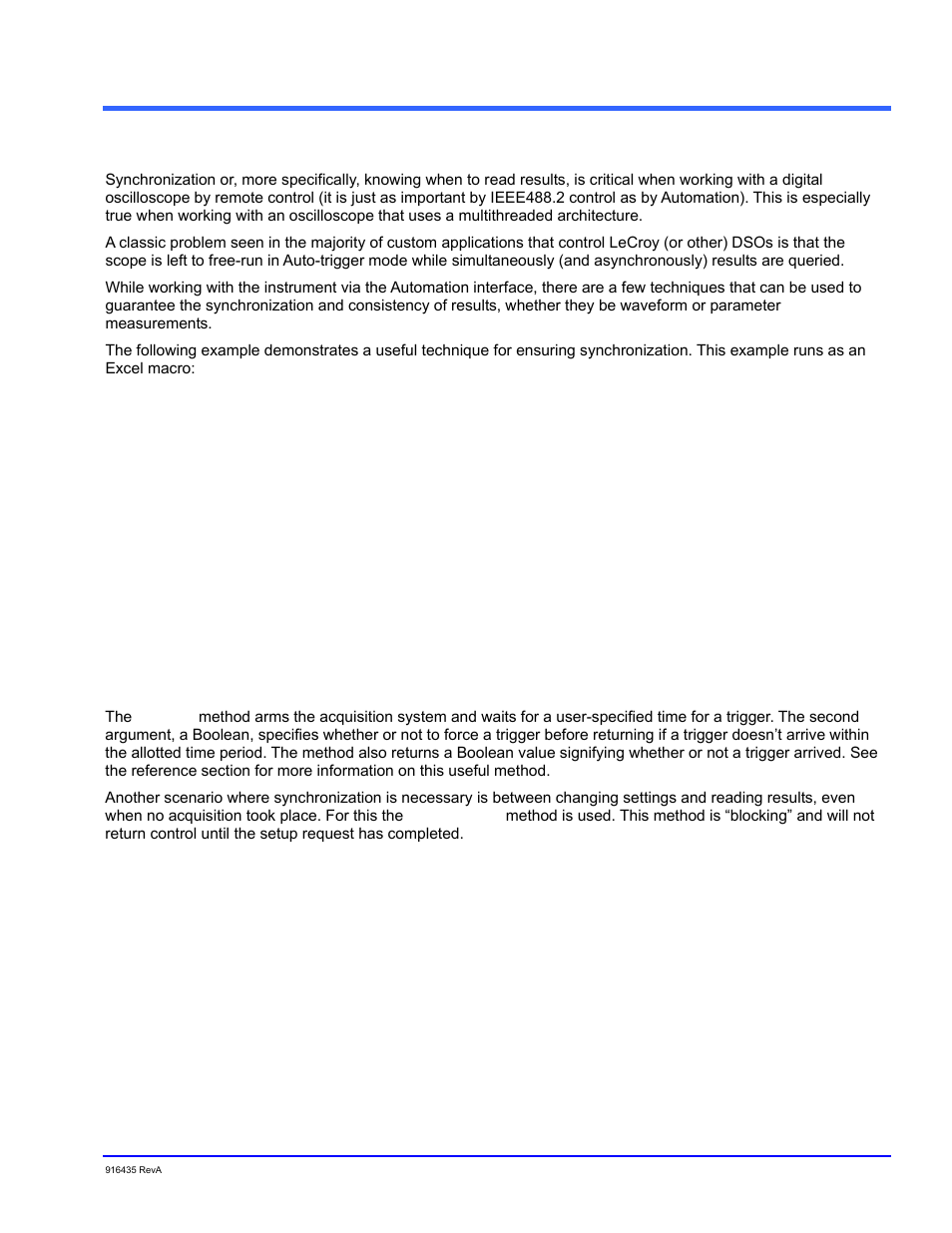 Synchronization, Overview | Teledyne LeCroy WaveExpert series Automation Manual User Manual | Page 29 / 285