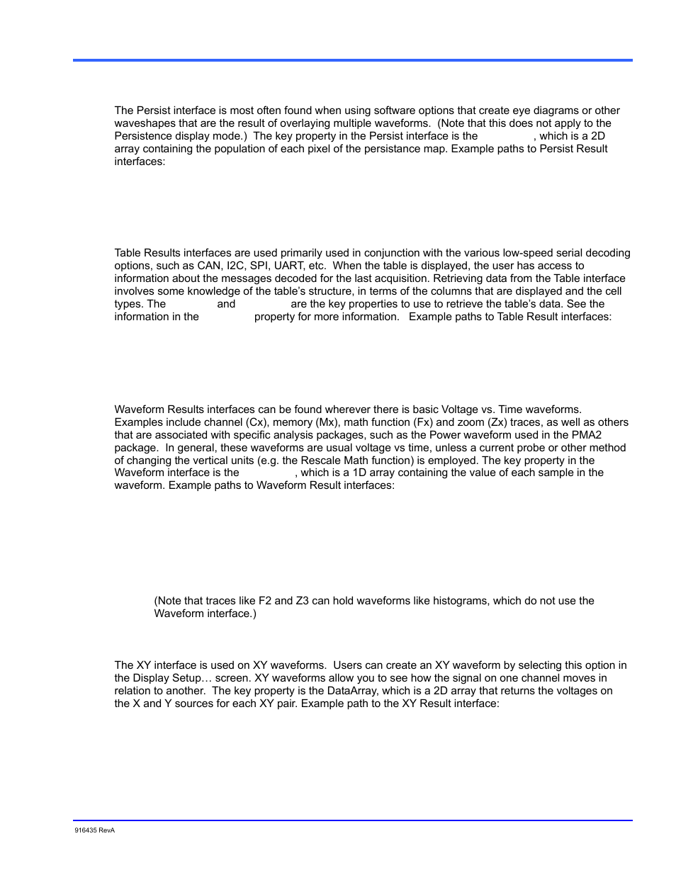 Persist, Table, Overview | Teledyne LeCroy WaveExpert series Automation Manual User Manual | Page 39 / 285