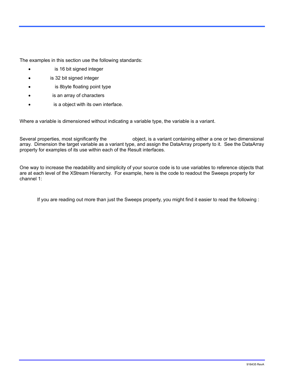 Overview of results, Variable types, Use of variants | Teledyne LeCroy WaveExpert series Automation Manual User Manual | Page 40 / 285