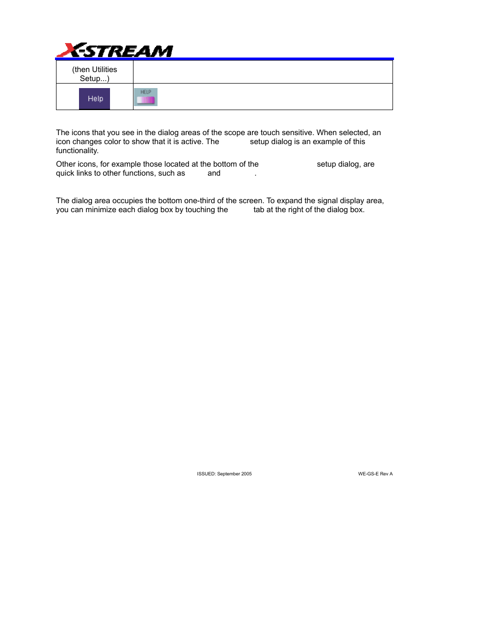 Scope icons, Dialog boxes | Teledyne LeCroy WaveExpert 9000_NRO9000_SDA100G Getting Started Manual User Manual | Page 44 / 50