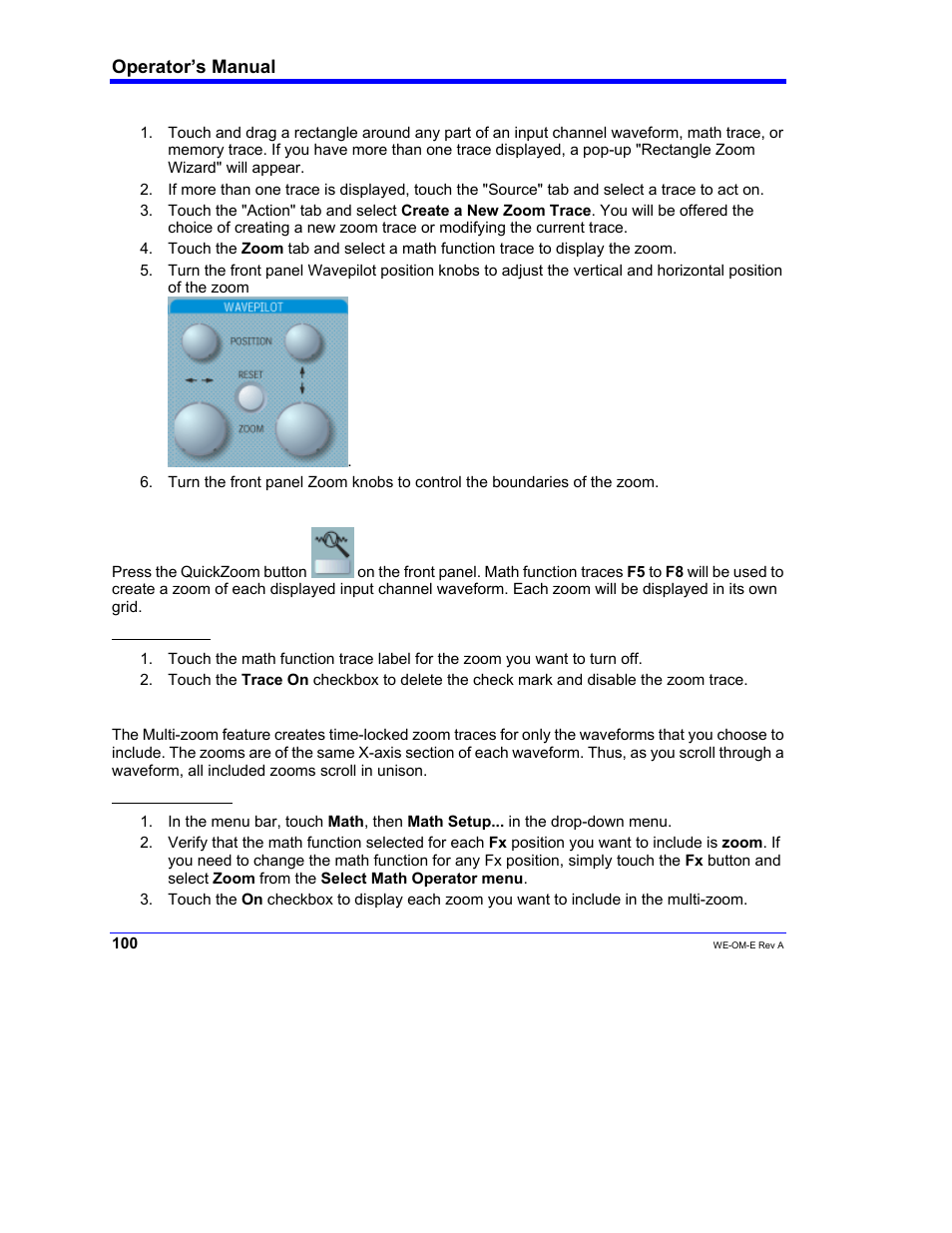 Teledyne LeCroy WaveExpert 100H Operators Manual User Manual | Page 102 / 348