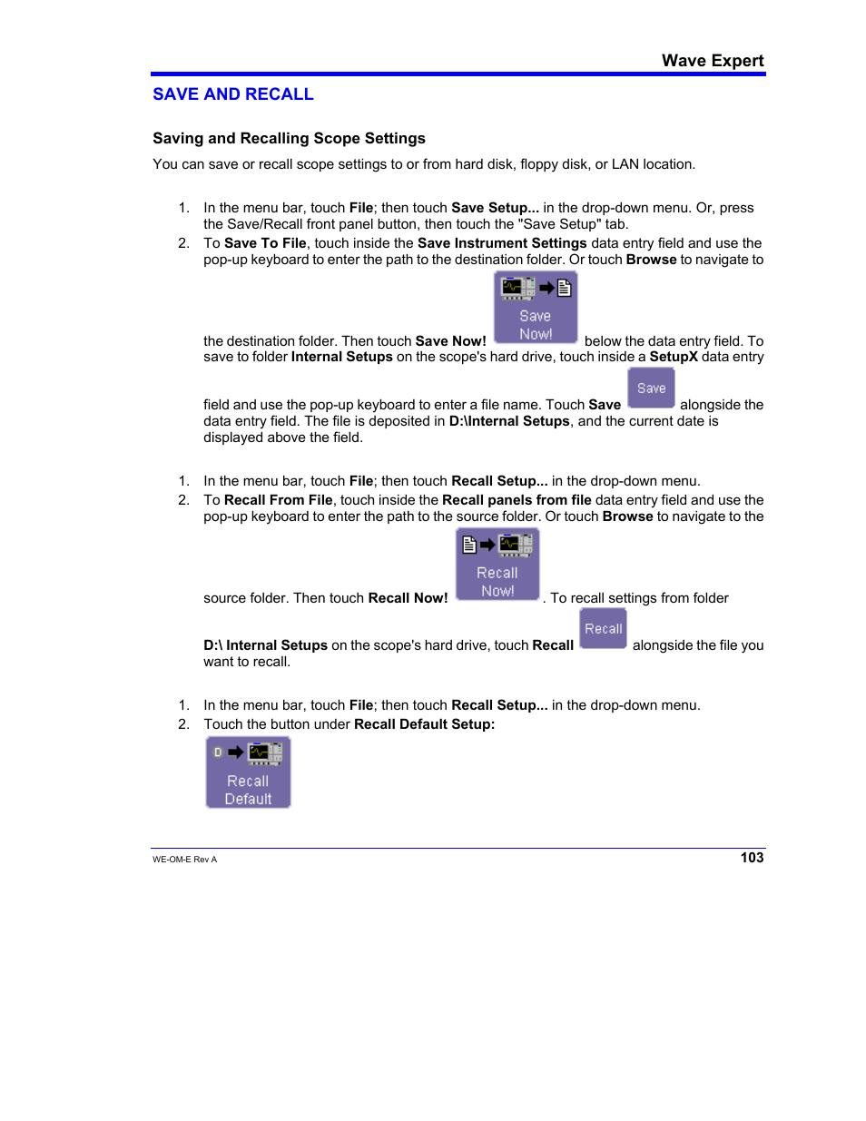 Teledyne LeCroy WaveExpert 100H Operators Manual User Manual | Page 105 / 348