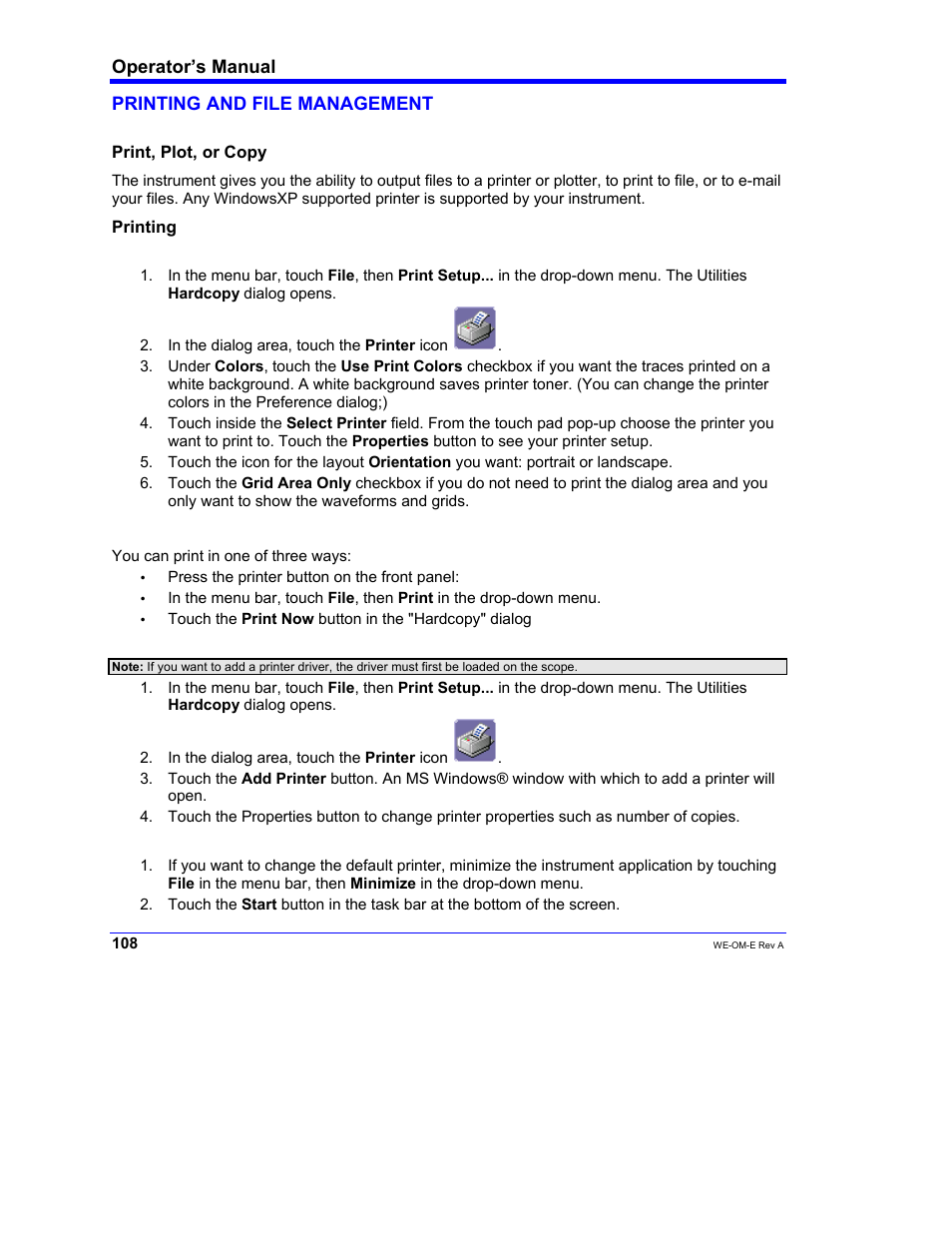 Teledyne LeCroy WaveExpert 100H Operators Manual User Manual | Page 110 / 348