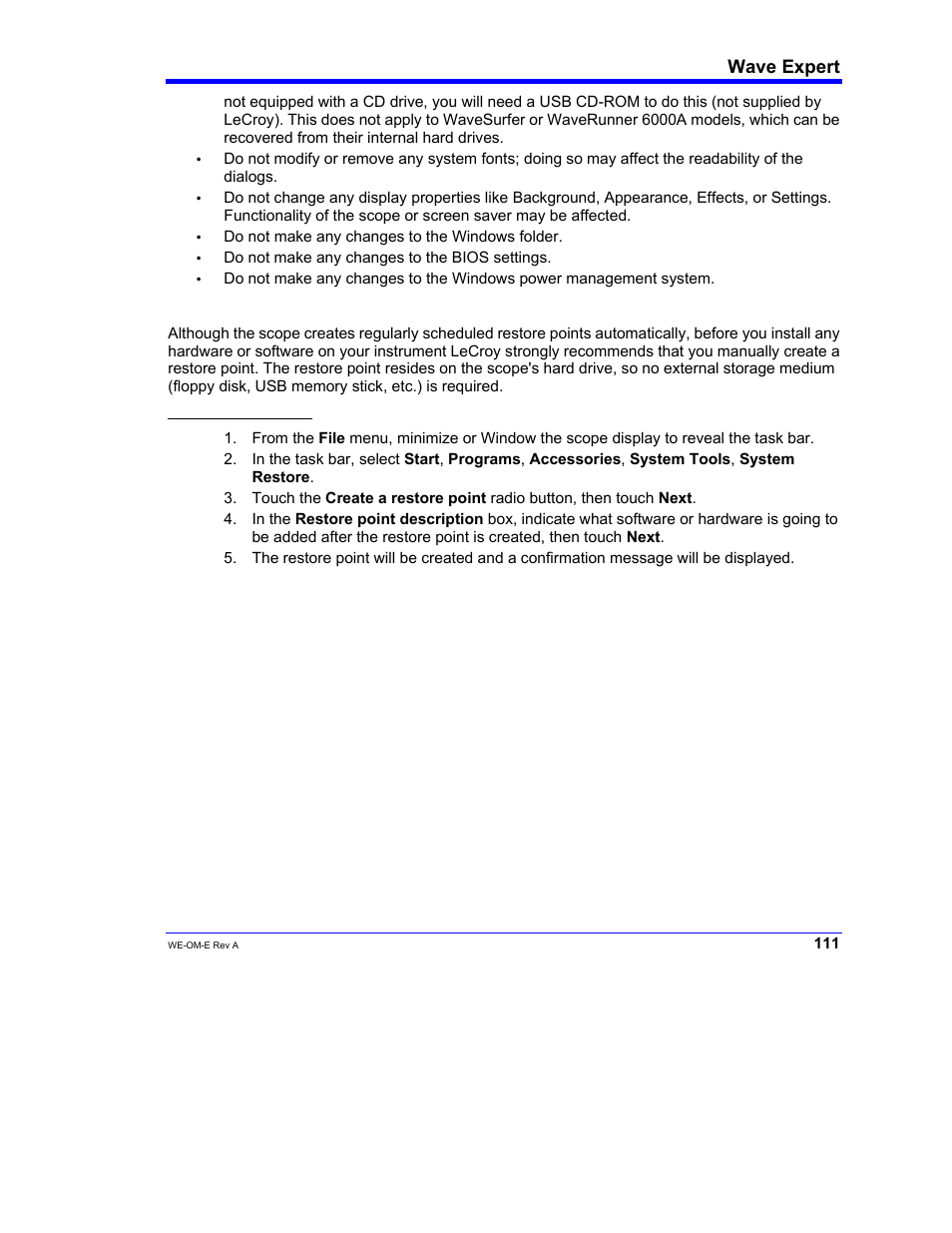 Wave expert | Teledyne LeCroy WaveExpert 100H Operators Manual User Manual | Page 113 / 348