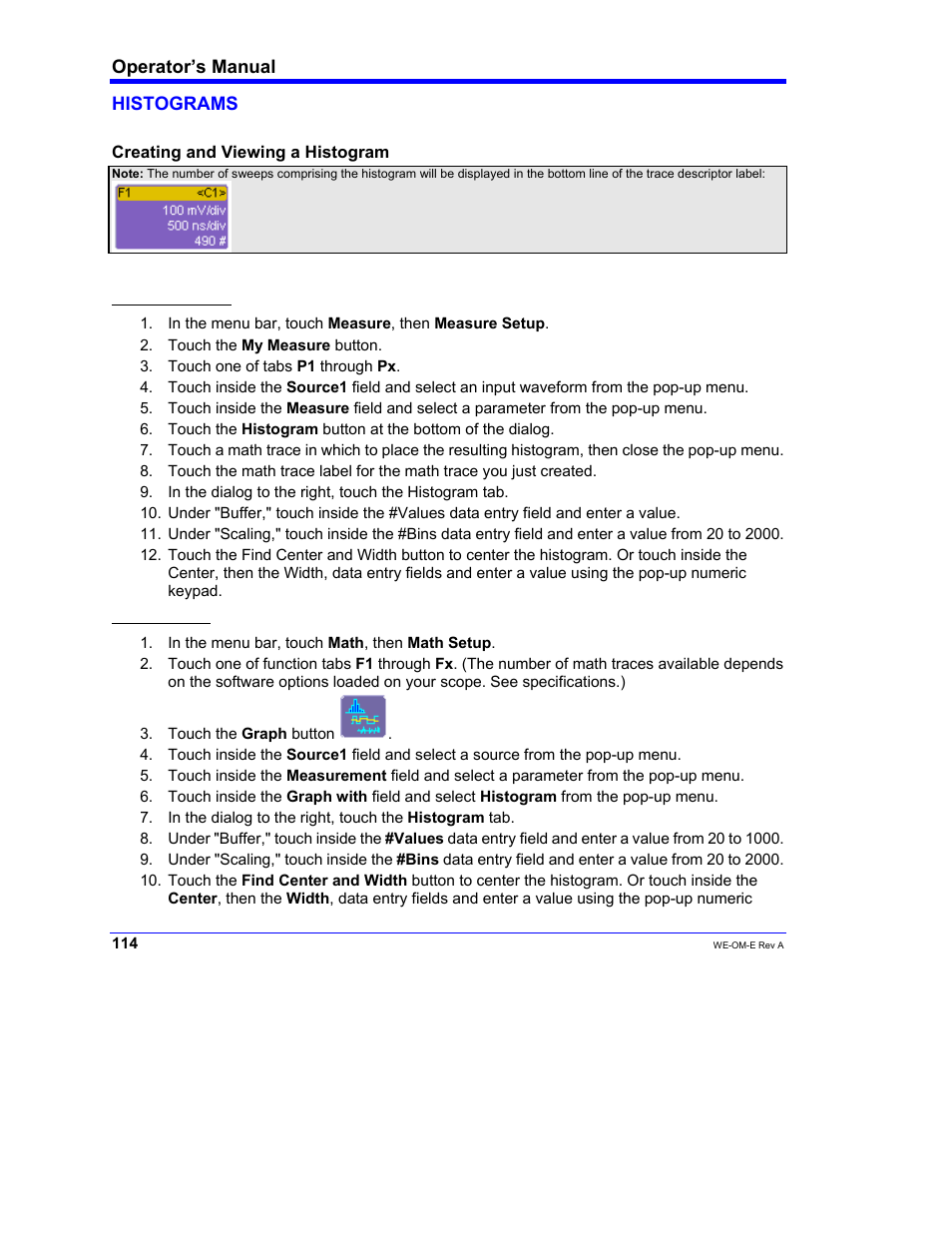 Teledyne LeCroy WaveExpert 100H Operators Manual User Manual | Page 116 / 348