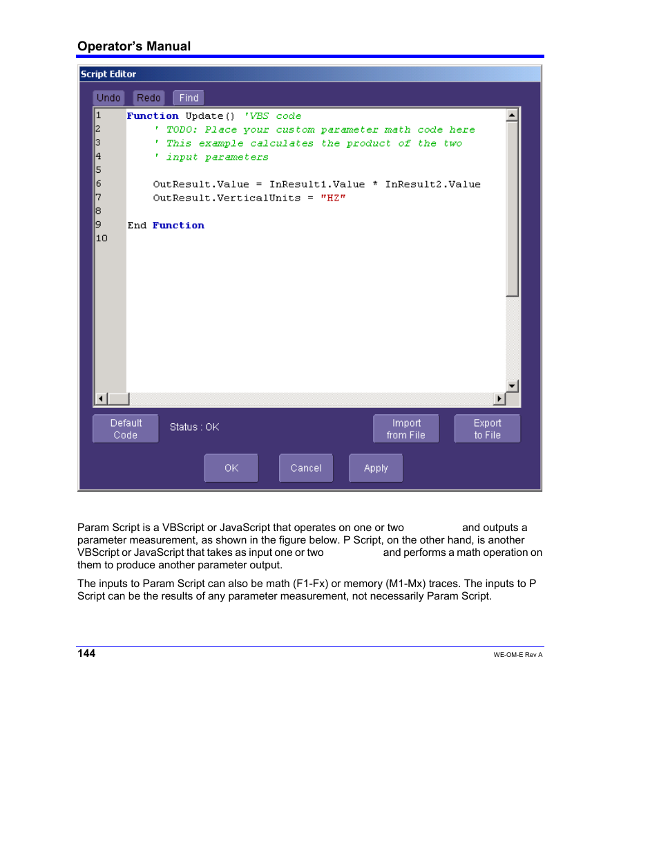 Operator’s manual | Teledyne LeCroy WaveExpert 100H Operators Manual User Manual | Page 146 / 348