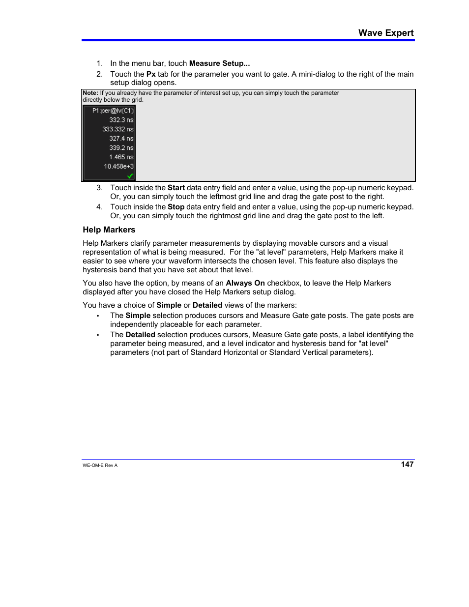 Wave expert | Teledyne LeCroy WaveExpert 100H Operators Manual User Manual | Page 149 / 348