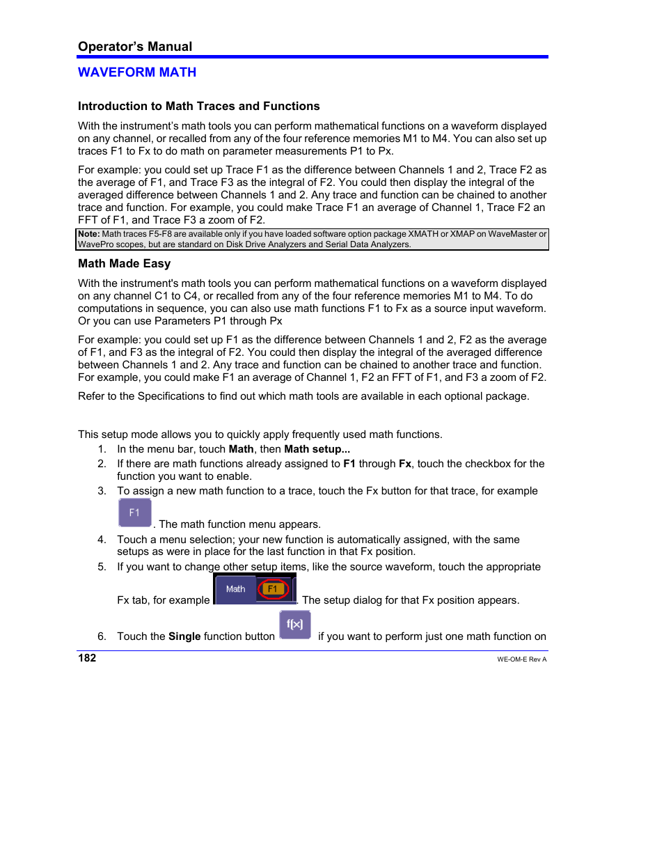 Teledyne LeCroy WaveExpert 100H Operators Manual User Manual | Page 184 / 348