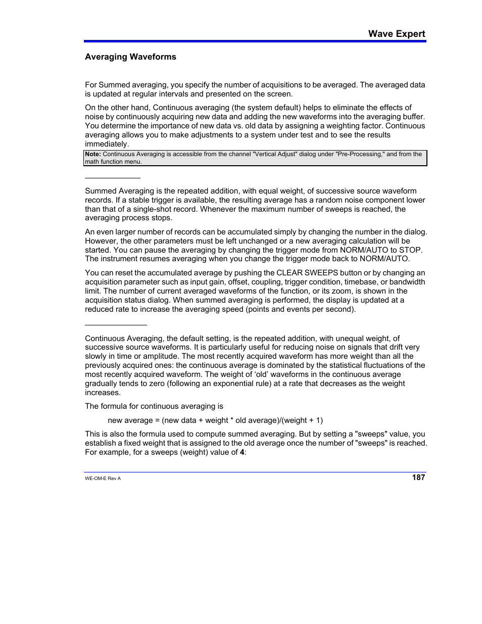 Teledyne LeCroy WaveExpert 100H Operators Manual User Manual | Page 189 / 348