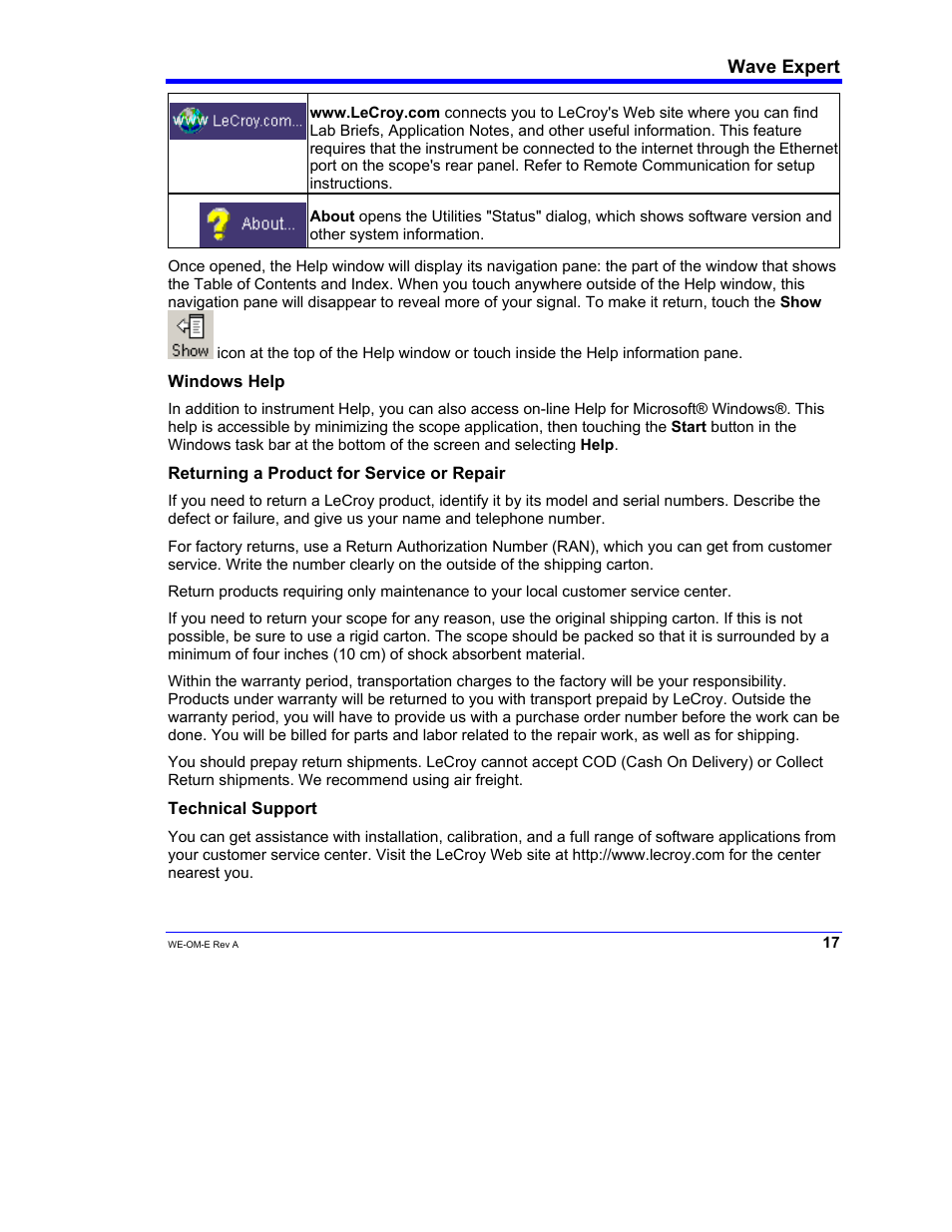 Teledyne LeCroy WaveExpert 100H Operators Manual User Manual | Page 19 / 348